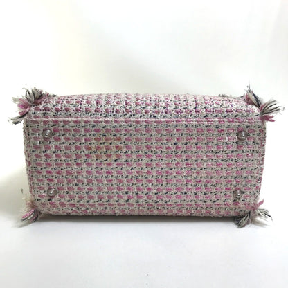 Christian Dior Lady Dior Pink Purple White Tweed Handbag Shoulder Bag Rovelle Bags