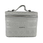 Christian Dior Gray Canvas Handbag Vanity Bag Rovelle Bags