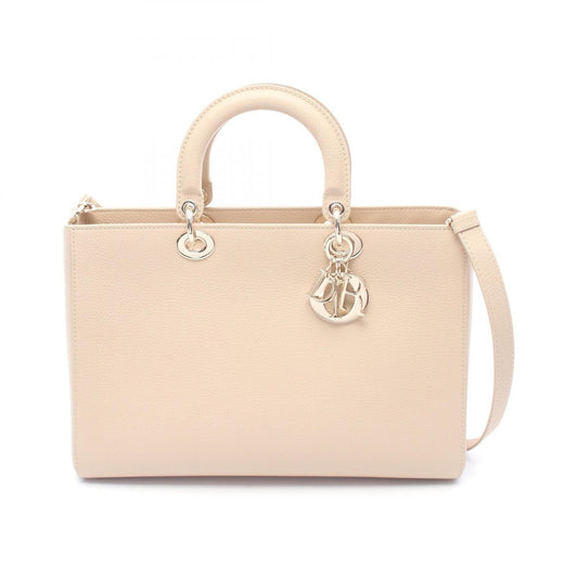 Christian Dior Beige Leather Handbag Rovelle Bags