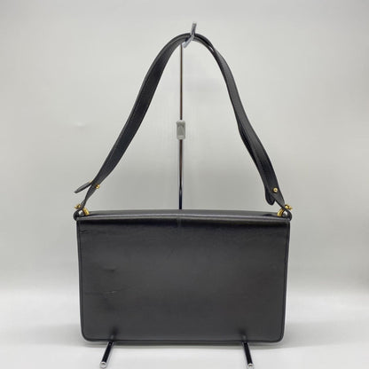 Christian Dior Black Leather Shoulder Bag Style 14 Rovelle Bags