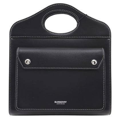 Burberry Black Leather Handbag ( )