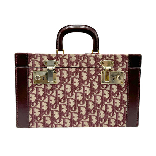 Christian Dior Bordeaux Canvas Leather Handbag Rovelle Bags
