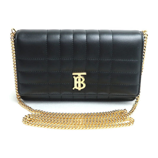 Burberry Black Leather Shoulder Bag ( )