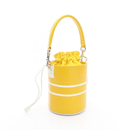 Christian Dior White Yellow Leather Handbag Rovelle Bags