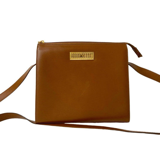 Christian Dior Brown Leather Pochette Shoulder Bag Rovelle Bags