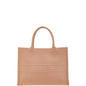 Christian Dior Pink Beige Leather Handbag Tote Bag Rovelle Bags