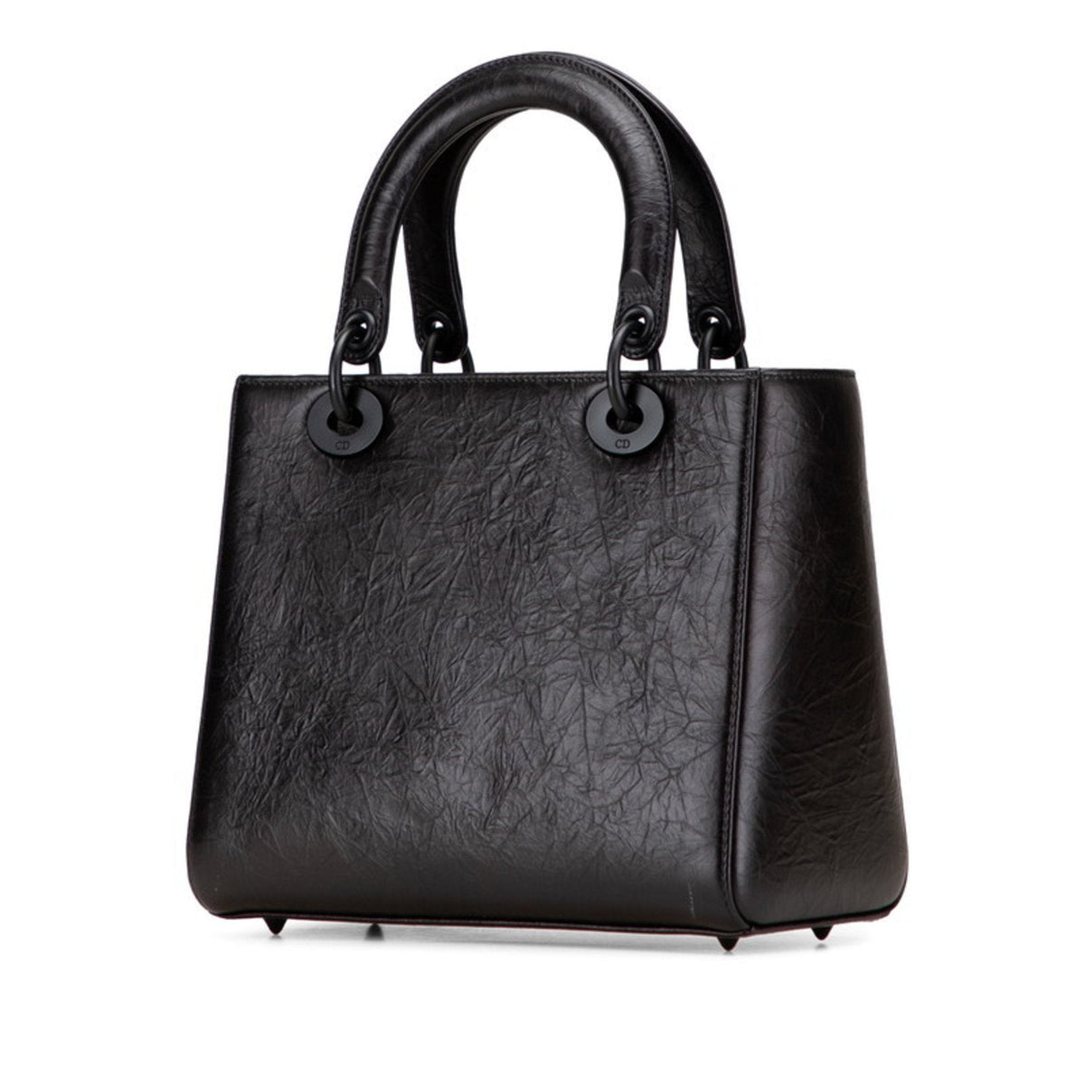 Christian Dior Lady Dior Black White Pvc Leather Handbag Shoulder Bag Rovelle Bags