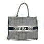 Christian Dior Black White Canvas Shoulder Bag Tote Bag Canvas Rovelle Bags