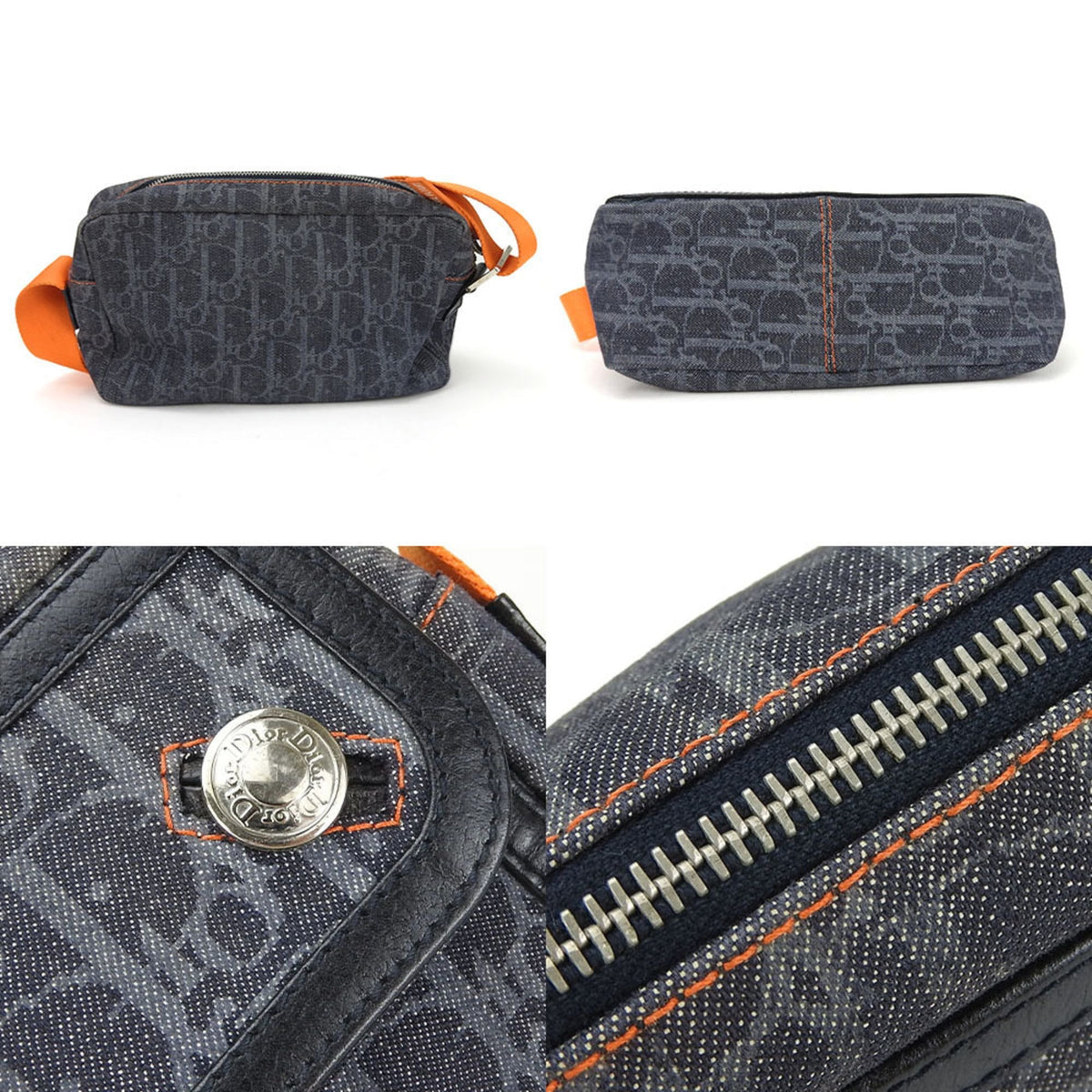 Dior Leather Navy Shoulder Bag Rovelle Bags