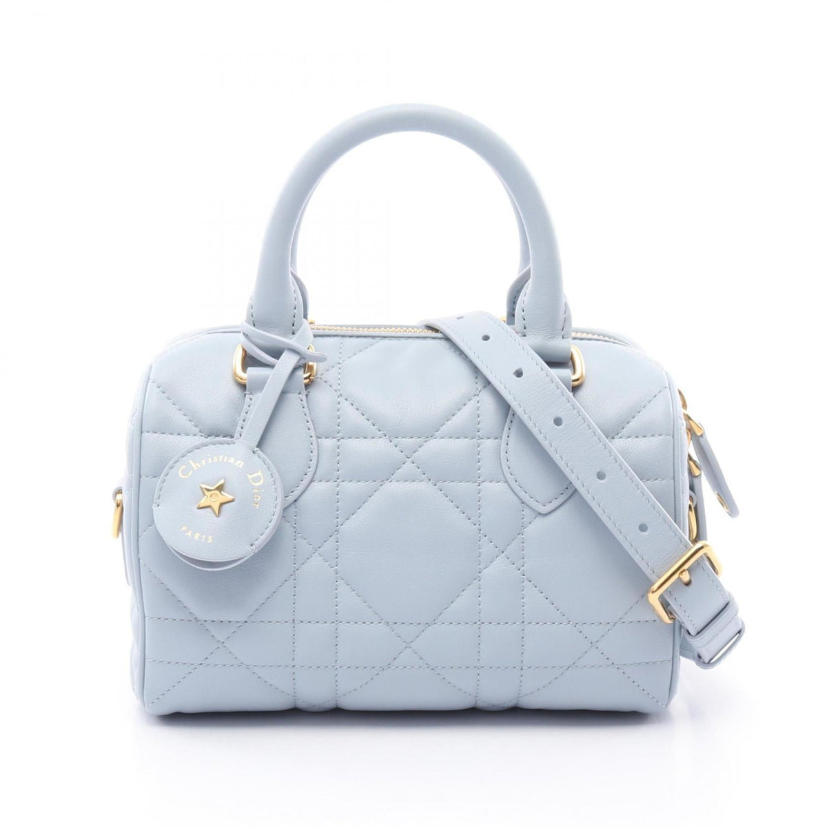 Christian Dior Blue Leather Handbag Rovelle Bags