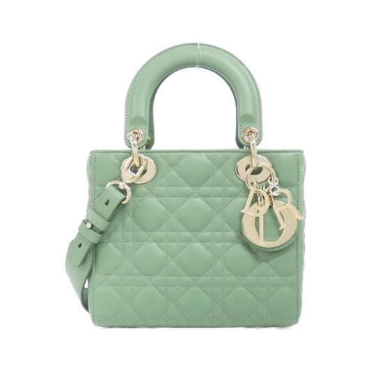 Christian Dior Gold Leather Handbag Leather Rovelle Bags