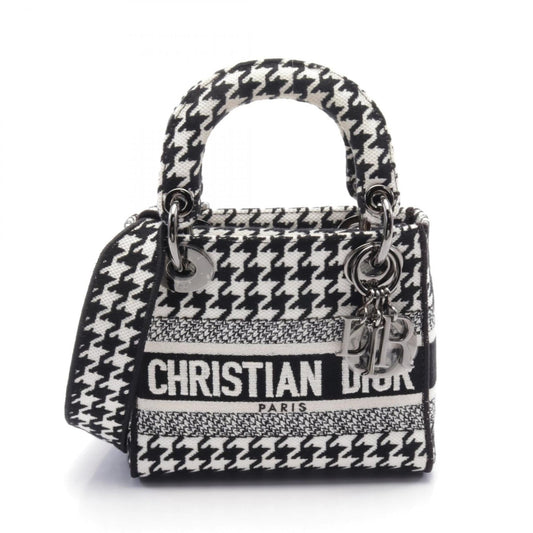 Christian Dior Black White Canvas Handbag Rovelle Bags