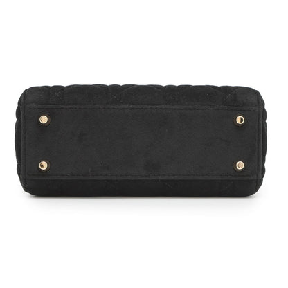 Christian Dior Black Leather Handbag Leather Rovelle Bags
