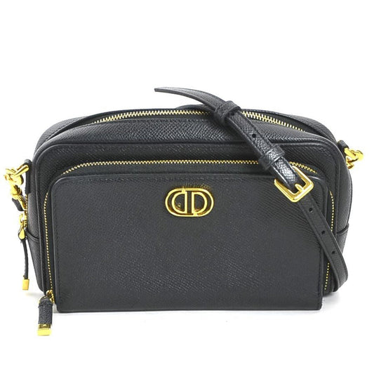 Christian Dior Black Leather Shoulder Bag Style 40 Rovelle Bags