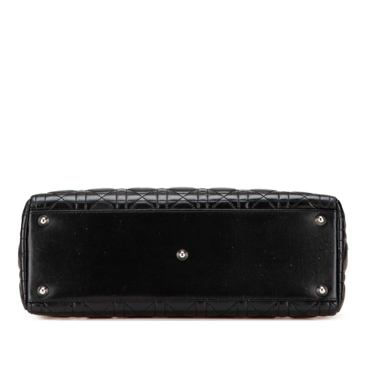 Christian Dior Lady Dior Black Leather Handbag Shoulder Bag Leather Rovelle Bags