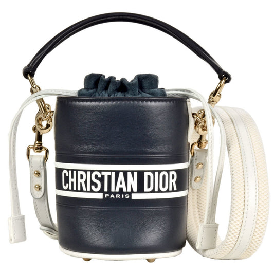 Christian Dior Black Leather Handbag Shoulder Bag Leather Rovelle Bags