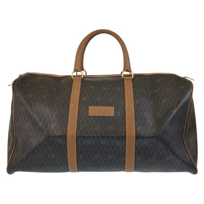Christian Dior Brown Pvc Leather Boston Bag Handbag Rovelle Bags