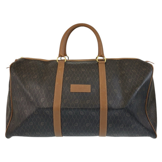 Christian Dior Brown Pvc Leather Boston Bag Handbag Rovelle Bags