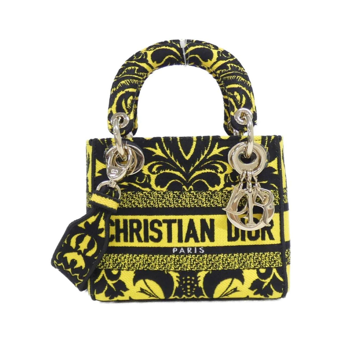 Christian Dior Yellow Canvas Handbag Rovelle Bags