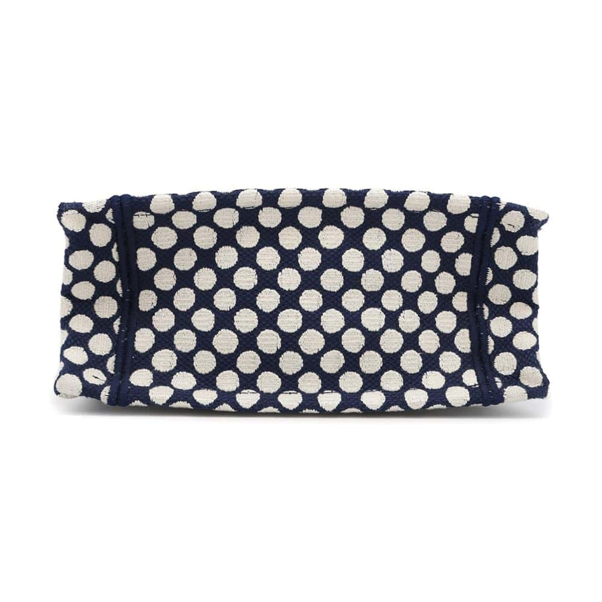 Christian Dior Navy White Canvas Handbag Canvas Rovelle Bags
