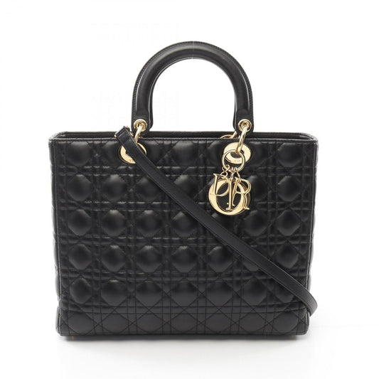 Christian Dior Black Leather Handbag Style 11 Rovelle Bags