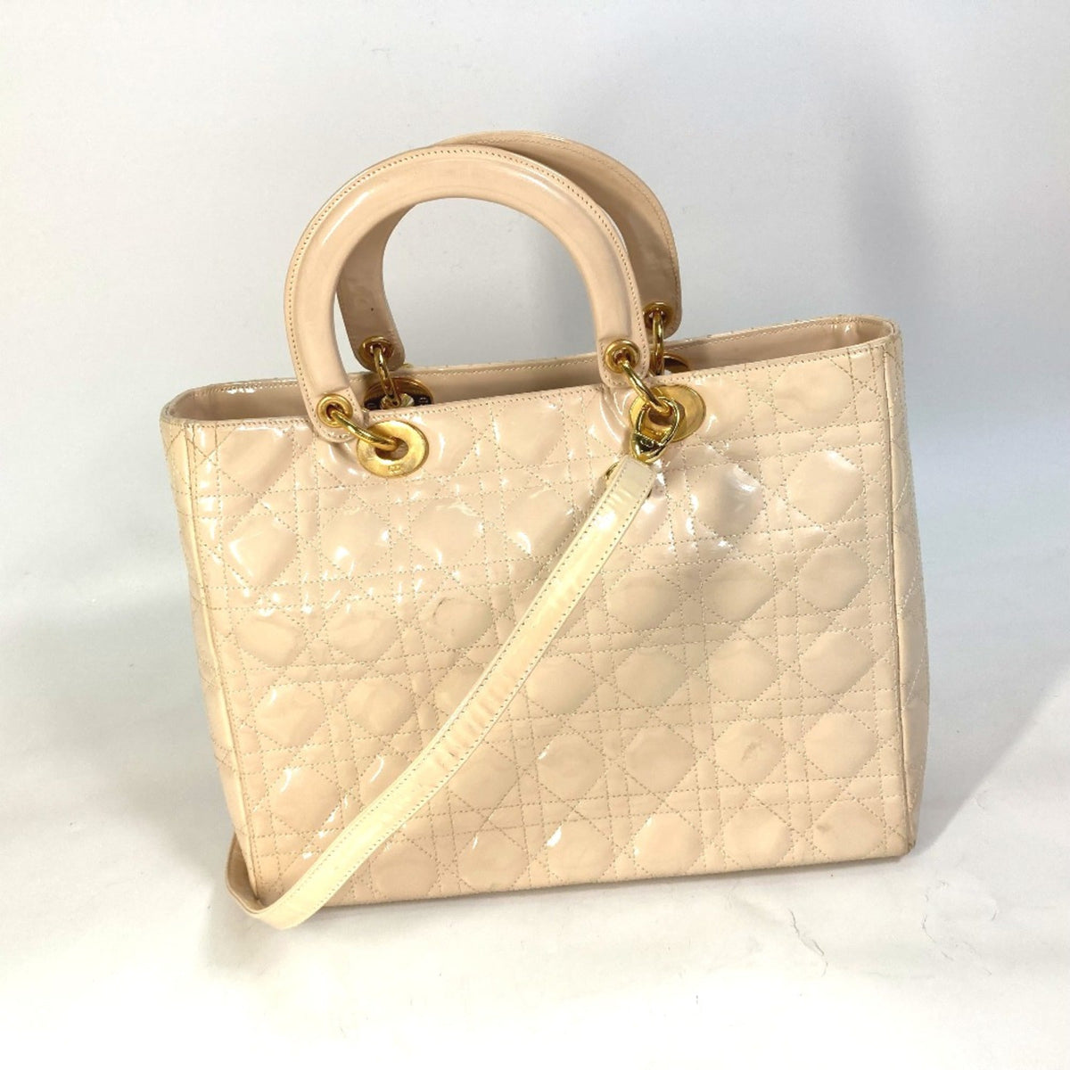 Christian Dior Beige Leather Handbag Style 5 Rovelle Bags