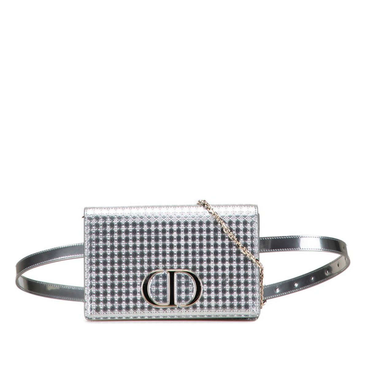 Christian Dior Silver Leather Shoulder Bag Rovelle Bags