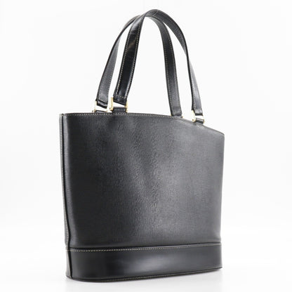 Burberry Black Leather Handbag Tote Bag ( )