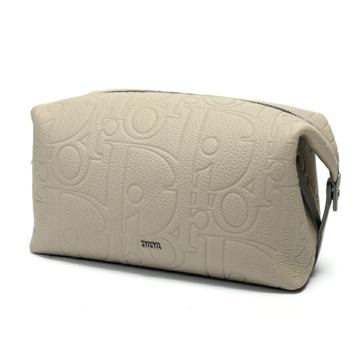 Christian Dior Gray Leather Pouch Rovelle Bags