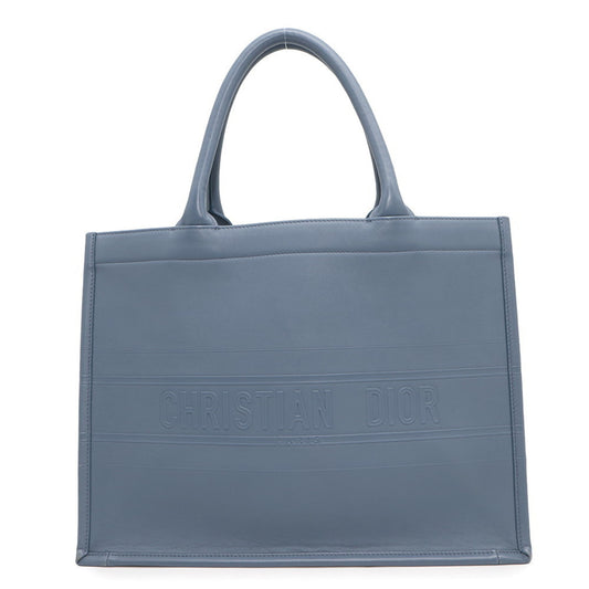 Christian Dior Blue Leather Tote Bag Rovelle Bags