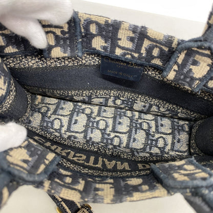 Christian Dior Navy Canvas Handbag Rovelle Bags