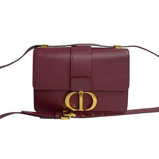 Christian Dior Pink Gold Purple Wine Leather Pochette Shoulder Bag Rovelle Bags