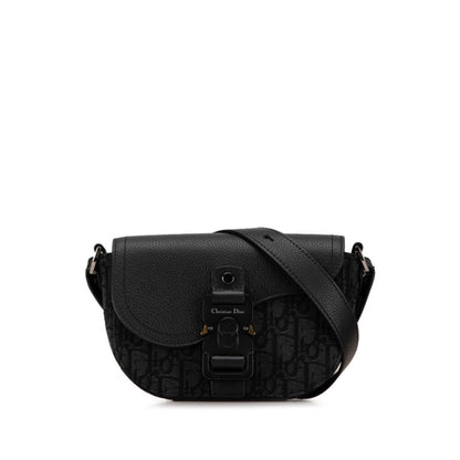 Christian Dior Black Canvas Leather Shoulder Bag Rovelle Bags