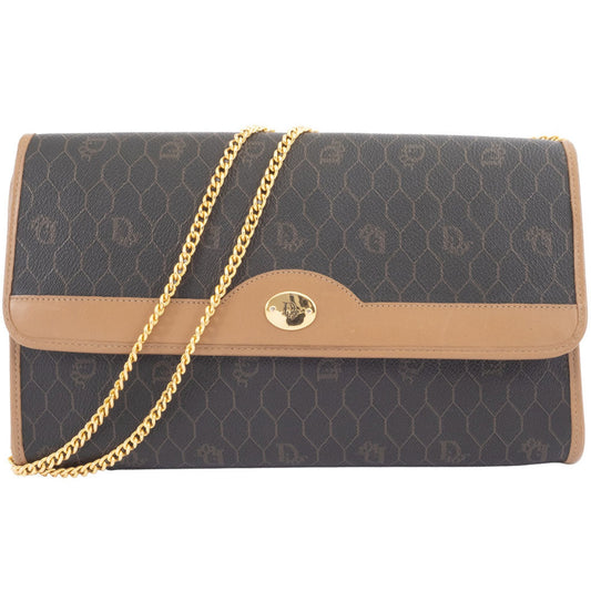 Christian Dior Dark Brown Pvc Leather Shoulder Bag Rovelle Bags