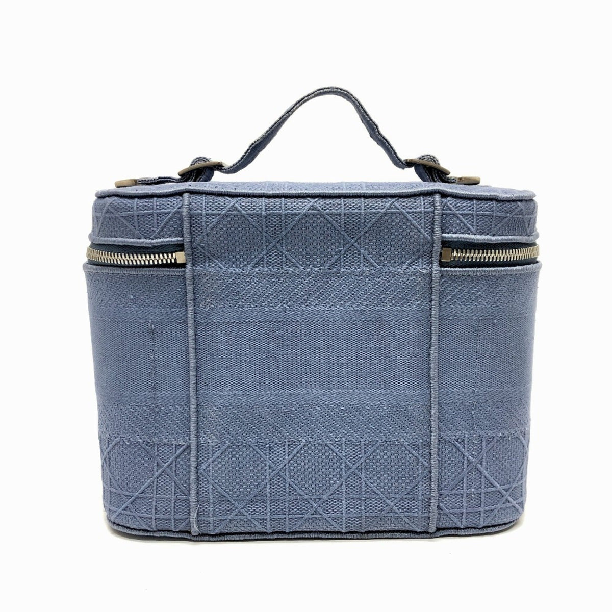 Christian Dior Blue Canvas Vanity Bag Rovelle Bags