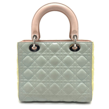 Christian Dior Blue Pink Yellow Leather Handbag Shoulder Bag Rovelle Bags