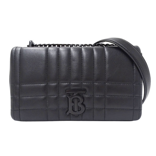 Burberry Black Leather Shoulder Bag ( )