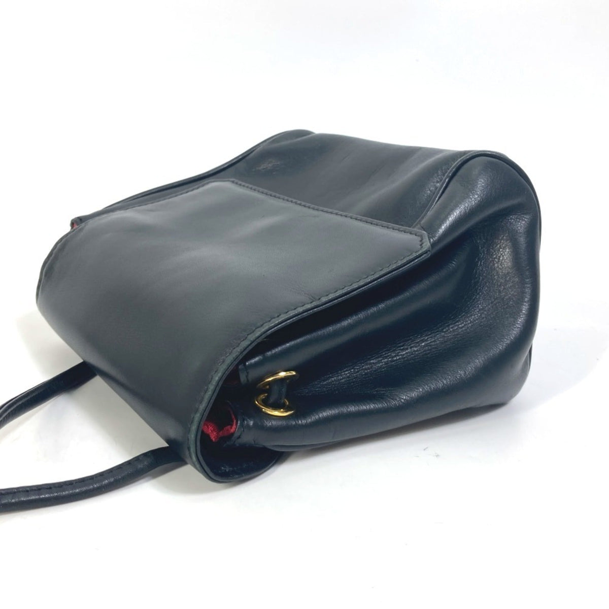 Christian Dior Black Red Color Leather Pochette Shoulder Bag Rovelle Bags
