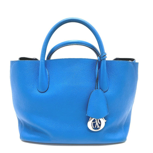Christian Dior Blue Leather Tote Bag Leather Rovelle Bags