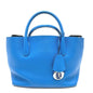 Christian Dior Blue Leather Tote Bag Leather Rovelle Bags