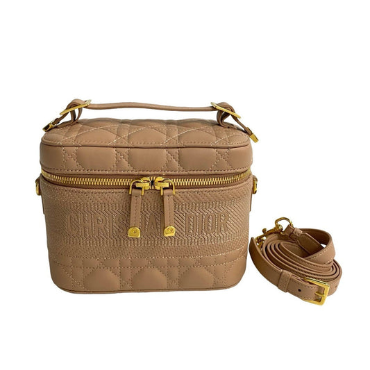 Christian Dior Pink Beige Leather Shoulder Bag Rovelle Bags
