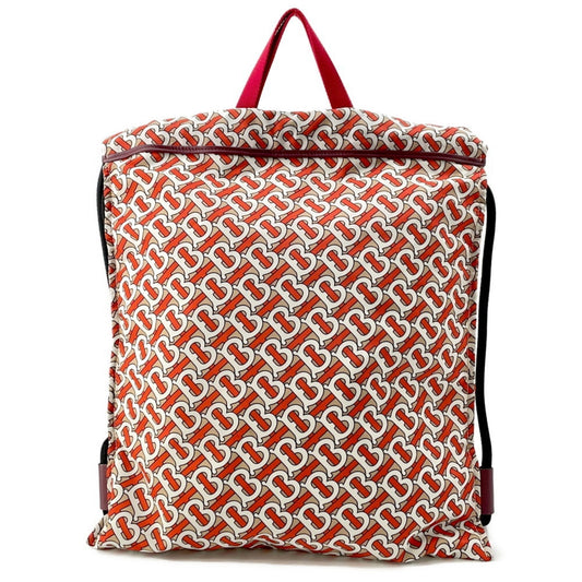Burberry Beige Orange White Nylon Tote Bag ( )