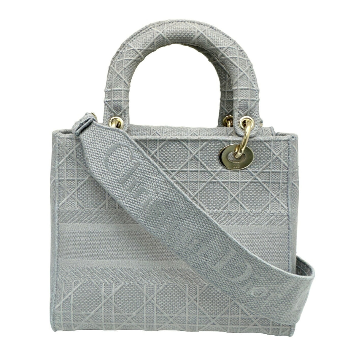 Christian Dior Gray Canvas Handbag Shoulder Bag Rovelle Bags