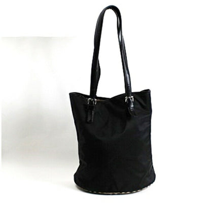 Burberry Blue Label Black Blue Brown Nylon Tote Bag ( )
