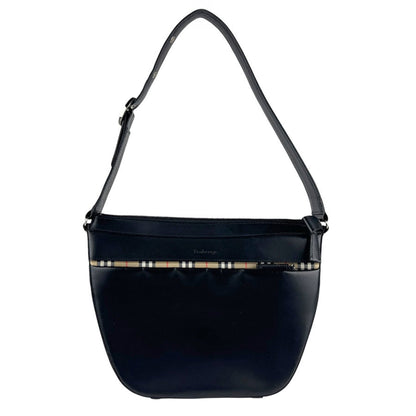 Burberry Black Leather Shoulder Bag ( )