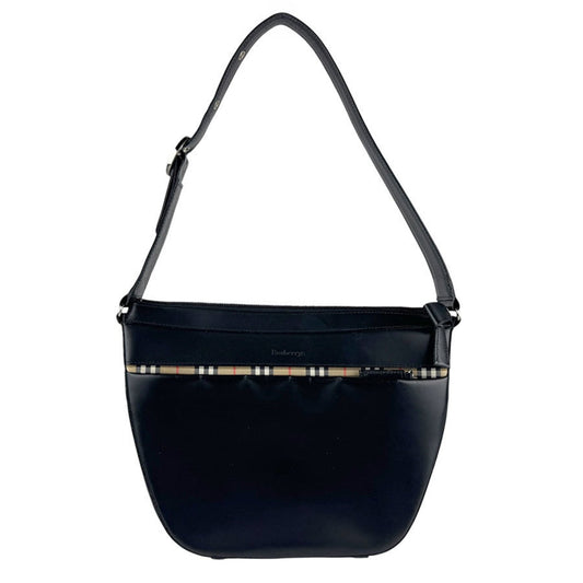 Burberry Black Leather Shoulder Bag ( )
