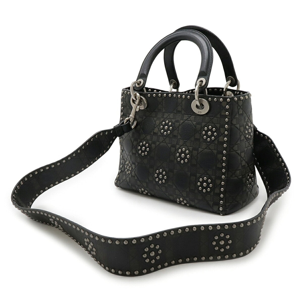 Christian Dior Black Khaki Leather Handbag Shoulder Bag Rovelle Bags