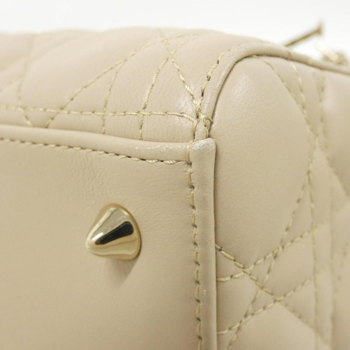 Christian Dior Beige Leather Handbag Style 2 Rovelle Bags