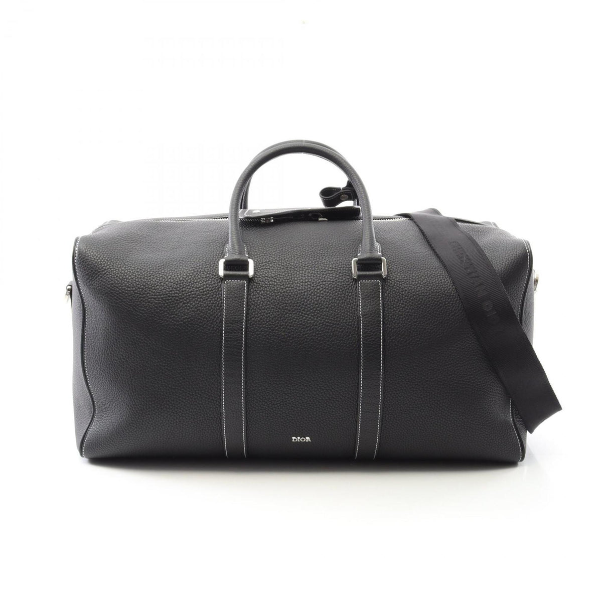 Christian Dior Black Leather Boston Bag Rovelle Bags