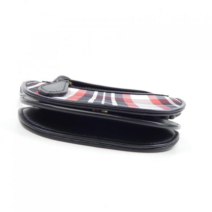 Burberry Black Multi-Color Red Color White Handbag Pochette Shoulder Bag ( )